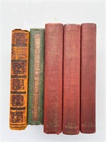 LOT OF 5 ANTIQUE BOOKS: SHAKESPEARE