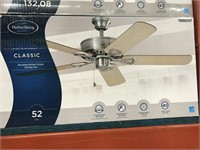 52 INCH HARBOR BREEZE CEILING FAN NICKEL