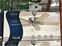 HARBOR BREEZE 52 INCH CEILING FAN NICKEL