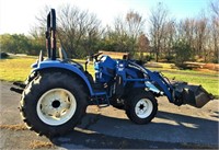 2004 NH TC40DA 4X4 Tractor w/ Front End Loader