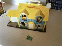 Fisher Price vintage doll house, & accessories