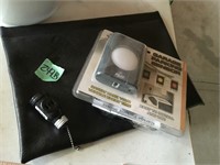 garage sensor, light socket, brief case bag