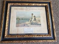 1911 Winnebago National Bank Calendar (Framed)