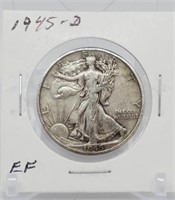 1945-D Walking Liberty Half Dollar