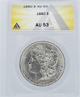 1880 Morgan Dollar AU 53