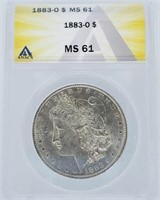 1883-O Morgan Dollar MS 61