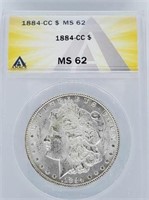 1884-CC Morgan Dollar MS 62
