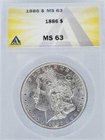 1886 Morgan Dollar MS 63