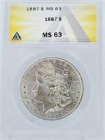 1887 Morgan Dollar MS 63