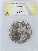 1896 Morgan Dollar MS 61