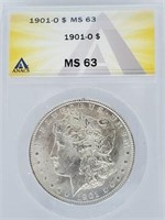 1901-O Morgan Dollars MS 63
