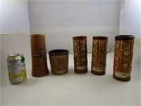 5 Mugs Vinatge, made in Japan, Karate, Sumo,