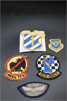 Lot of 5 Nice U.S. Air Force Military Patches