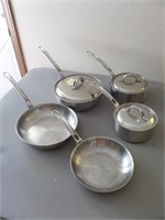 Set of Viking Stainless Steel Cookware