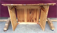 Knotty Pine Nativity Scene Manger