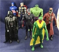 7 Used Action Figures