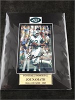 Joe Namath 8 X 10 Signed Matted Photo With COA