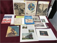 Vntg Historical Ephemera and German Prints
