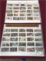 2 Sheets of Vntg Railroad & Misc Tobacco Cards