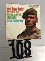 45 RPM SSgt Barry Sadler record