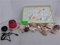 Sea shells and Naztech mini boom speaker