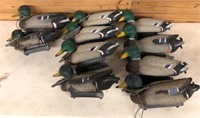 10 Floating Mallard Duck decoys w/ weights