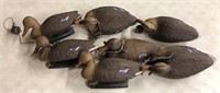 7 Floating Brown Duck decoys with weights
