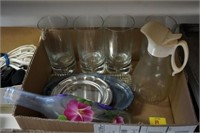 Drinking Glasses, Syrup Pitcher, & More