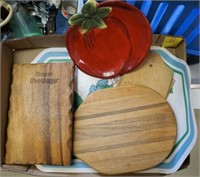Wooden Cutting Boards, Tomato Tray