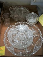 Crystal & Cut Glass Bowls, Cups & Sugar