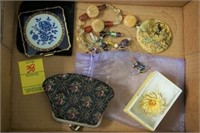 Vintage Compact, Coin Purse, & More