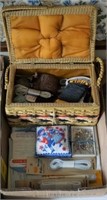 Sewing Basket & Supplies