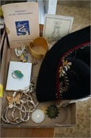 Hat, Table Runner, Jewelry