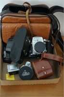 Camera Bag, Lenses, Exakta Camera