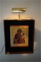 Religious Lighted Wall Hang