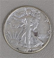 1945-D Walking Liberty Half Dollar (90% Silver)