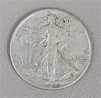 1941-S Walking Liberty Half Dollar (90% Silver)