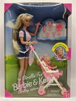 1995 Strollin' Fun Barbie & Kelly Playset *NRFB*