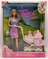1999 Walking Barbie & New Baby Sister Krissy