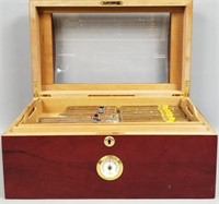 Thompson 1915 Glass Dome Cigar Humidor Box