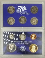 United States Mint Proof Set With State Quarters