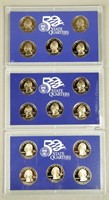 Three US Mint 50 State Quarters Set