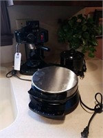 OSTER COFFEE MAKER & ELECTRIC WAFFLE MAKER,