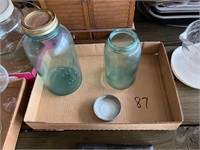 (2) Old Fruit Jars