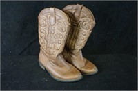 Little Girl Brown Cowboy Boots Size 13