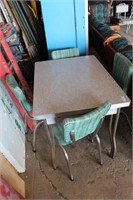 CHROME  60's table & 4 chairs SET