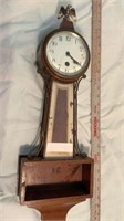 New Haven Clock Co. USA Banjo Clock as is