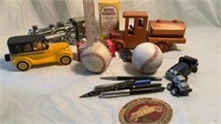 Cars, Baseballs, Pens