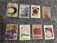 8 NEW OLD STOCK ADVERTISING SEED