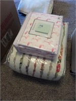 Full - Queen Size Sheets & Comforter